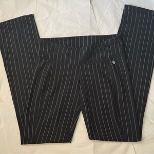 Lululemon Black Pinstripe Pants. Size 4/6
